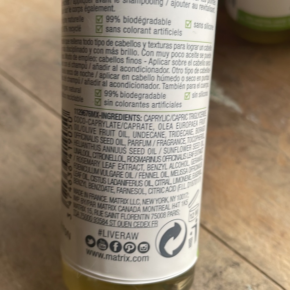 MATRIX BIOLAGE R.A.W. REPLENISH OIL MIST HAIR AND BEAUTY - Picture 4 of 6